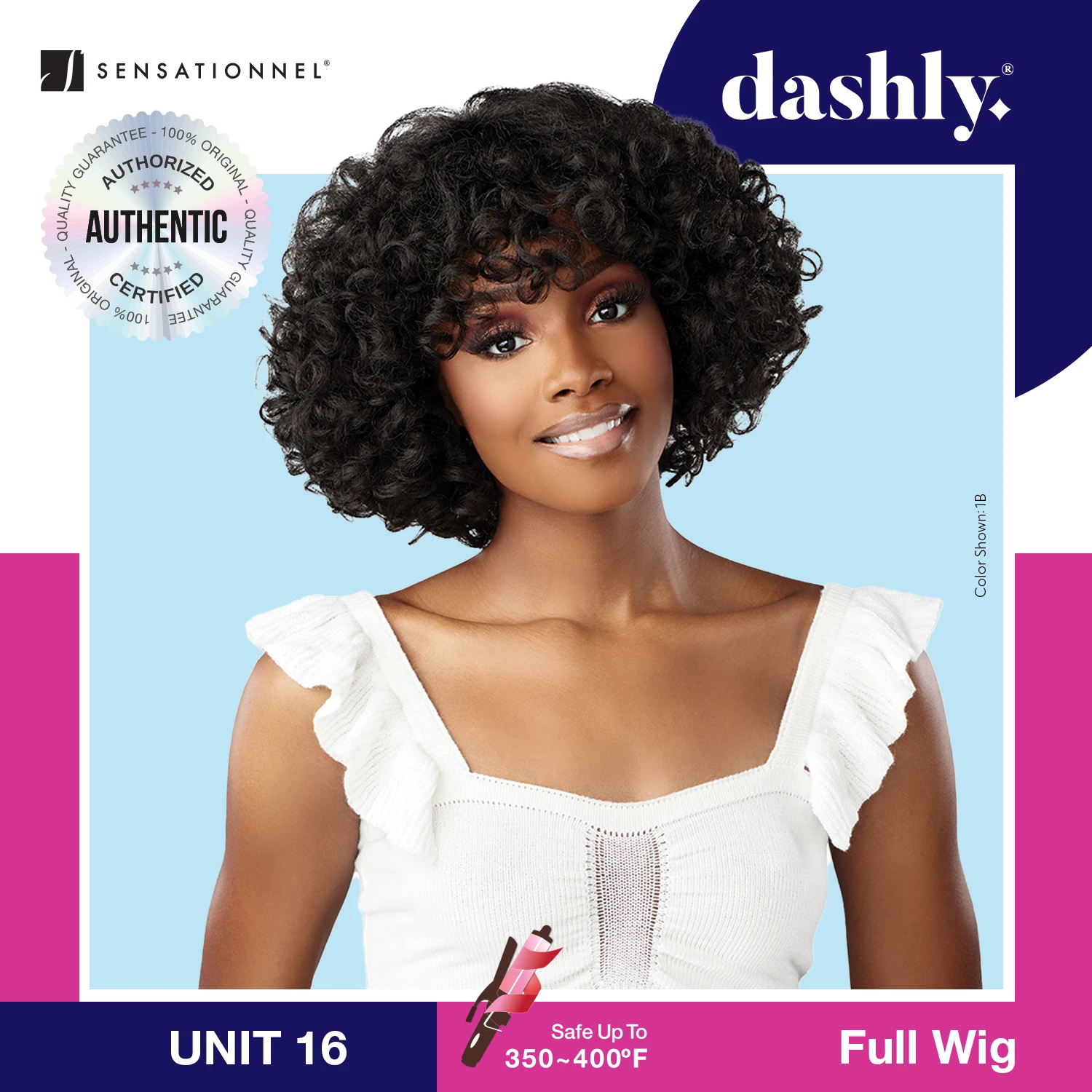 Sensationnel Dashly Wig UNIT 16 - Bob, Fashionable Style, Effortless Wear, Natural Look