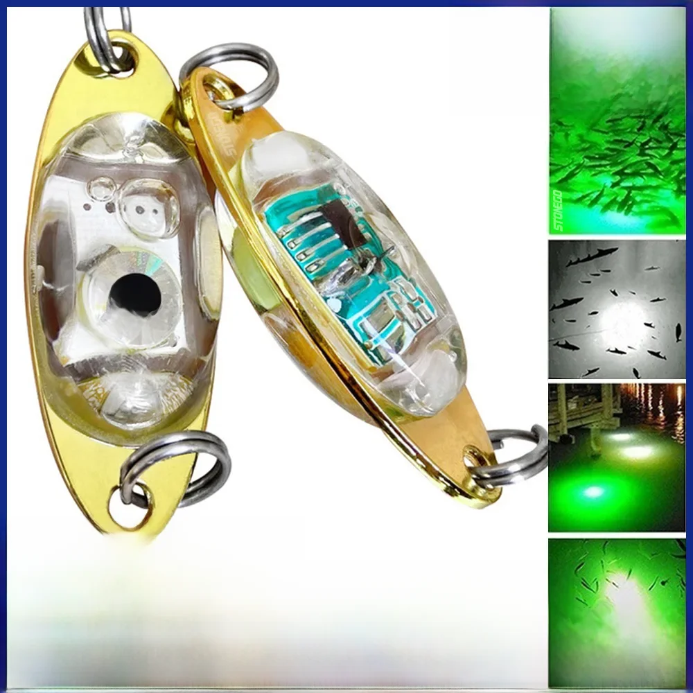 FLYSAND – lampe LED haute luminosité pour la pêche sous-marine, leurre pour attraper des poissons, matériel pour pêcher des calamars, 5.0cm