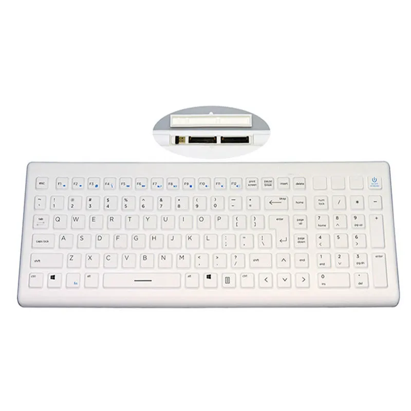 IP66 Waterproof 2.4 GHz Wireless Silicone Medical Keyboard For Hospital Operation Room