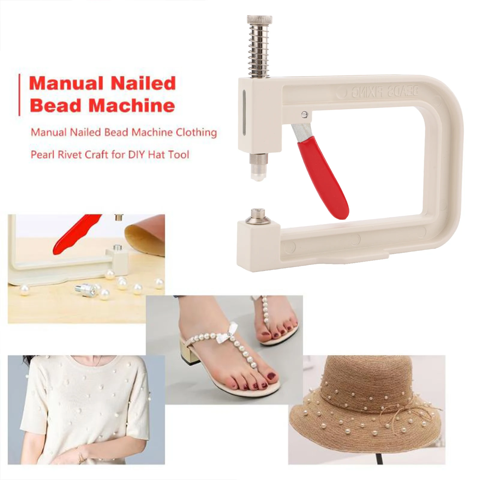 Handmade Pearl Inlaying Machine Tool DIY Handheld Portable Perforated Pearl Nailing Machine Pearl Set DIY