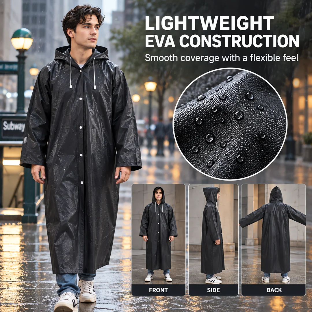 Adult lightweight Reusable Raincoat, 2-Piece Emergency Raincoat for Men and Women, with Hat and Drawstring Adult lightweight Reusable Raincoat, 2-Piece Emergency Raincoat for Men and Women, with Hat and Drawstring