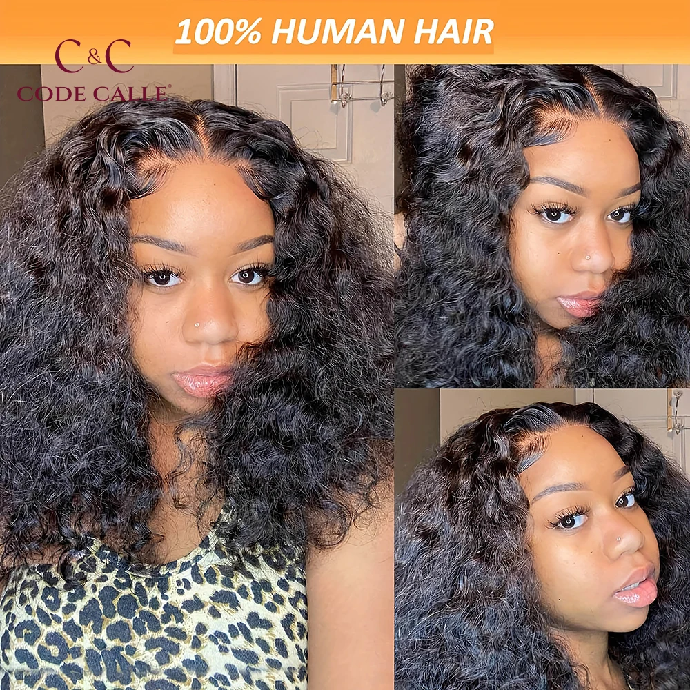 

Wear and Go 200 Density 14 inch Glueless Curly Wigs Human Hair Pre Plucked Curly BOB Wig Human Hair 7X6 Lace Closure Wigs