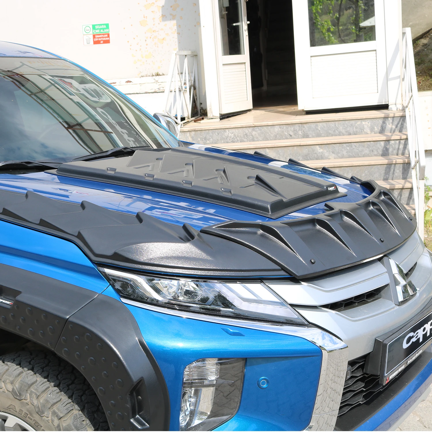 FOR MITSUBISHI L200 Dragon Pack Hood Protection 2019 To 2024 Hood Protector Spoiler Front Bug Shield Deflector - Sporty Racer