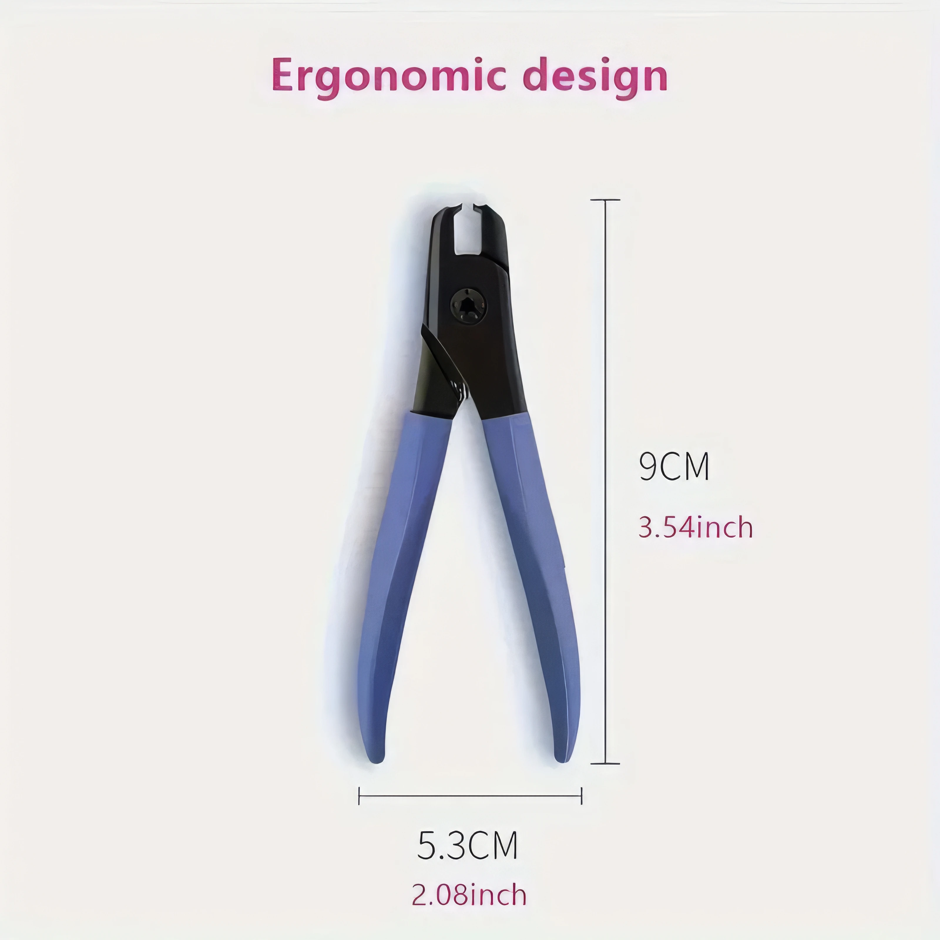 Coupe-ongles en métal bleu à grande ouverture, outil ergonomique anti-éclaboussures, facile à saisir et sans effort pour les ongles épais/dur, 1 pièce