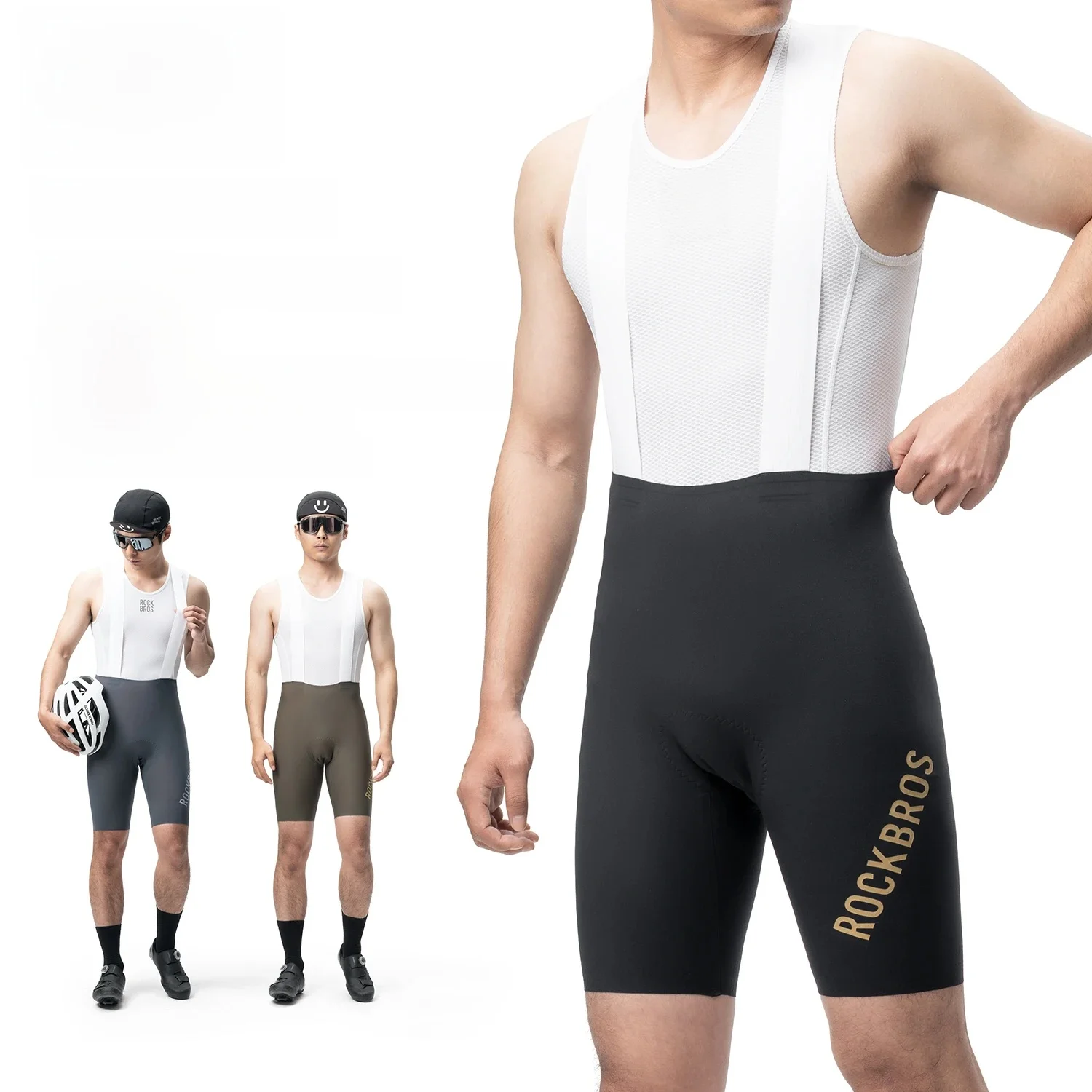 AliExpress ROCKBROS Summer Cycling Bib Shorts High Elastic Breathable Anti-slip Shorts Comfortable DOLOMITI Pad Tights Men Cycling Shorts