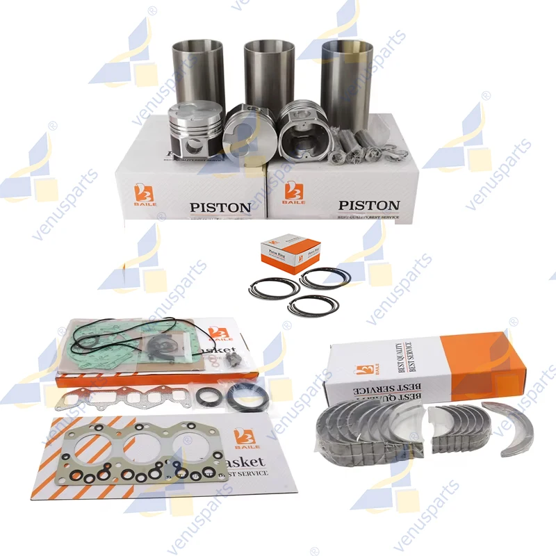 V1502 Piston For Kubota Overhaul Rebuild Kit Rings Set Engine Parts 15221-21112 76*2.5HK+2+5mm