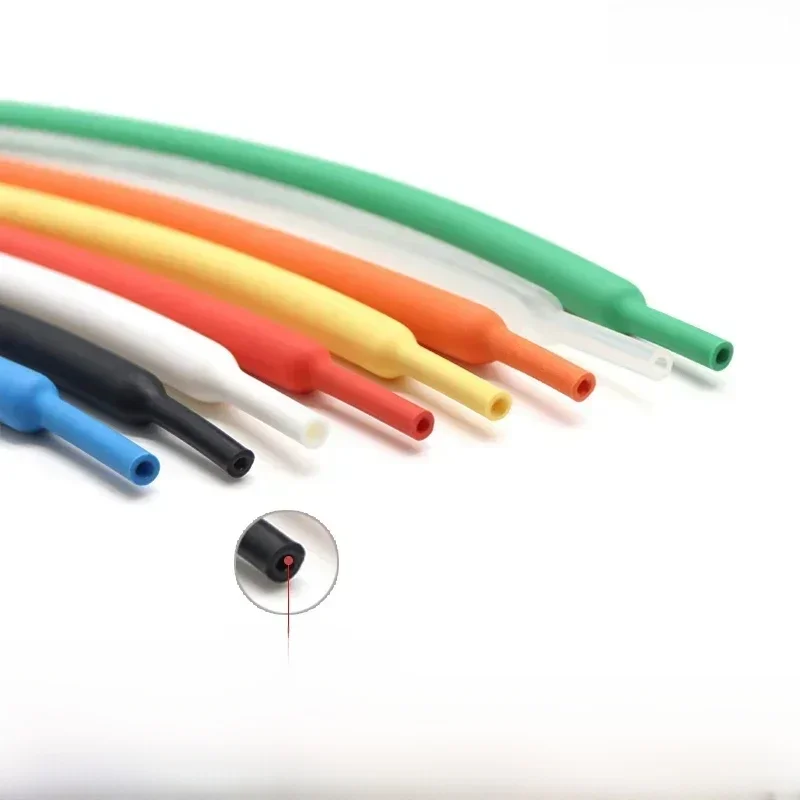 Tube thermorétractable 1/3/5M 3:1, diamètre 1.6/2.4/3.2/4.8/6.4/7.9/9.5/12.7/15.4/19.1/25.4/30/39/50mm avec colle, Tube à Double paroi