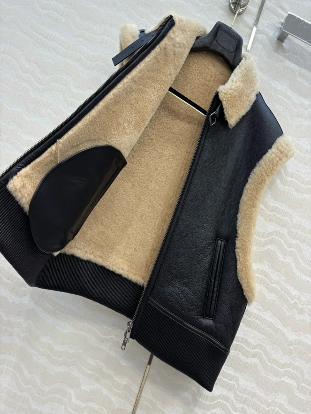 سترة شيرلينغ أصلية، سترة فرو تركية للنساء، جيليه شتوي عتيق، سترة بدون أكمام للجنسين #6