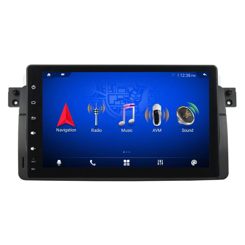 Android Car Radio Stereo 9 inch GPS Navigation for BMW 5 Series E39 X5 E53 Car Multimedia Video Player with Carplay