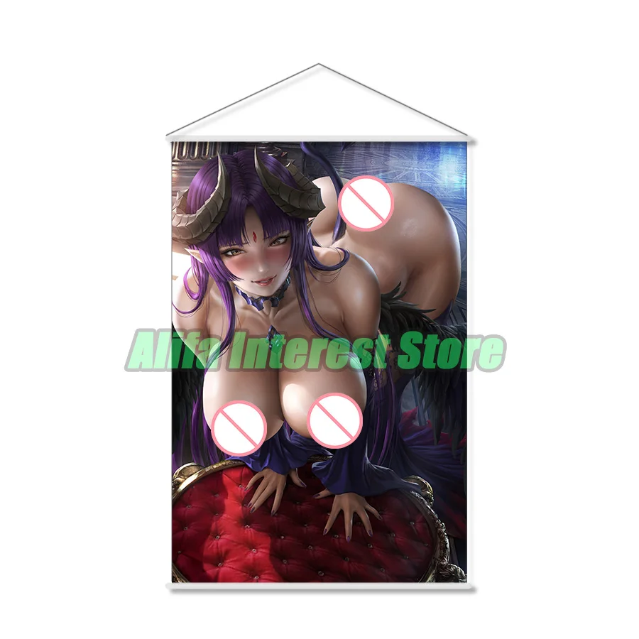 Sexy Radomira Kuroinu Anime Wall Scroll Hanging Poster Home Decor Painting