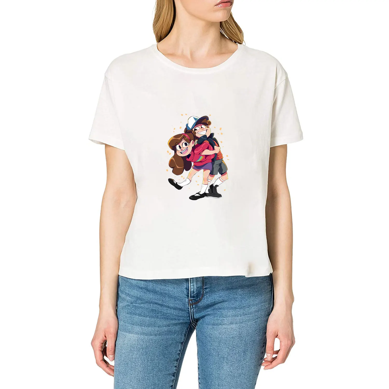 Gravity Falls Disney Cartoon Anime termiczne naklejki transferowe do ubrań żelazko na transfery plastry na t-shirty