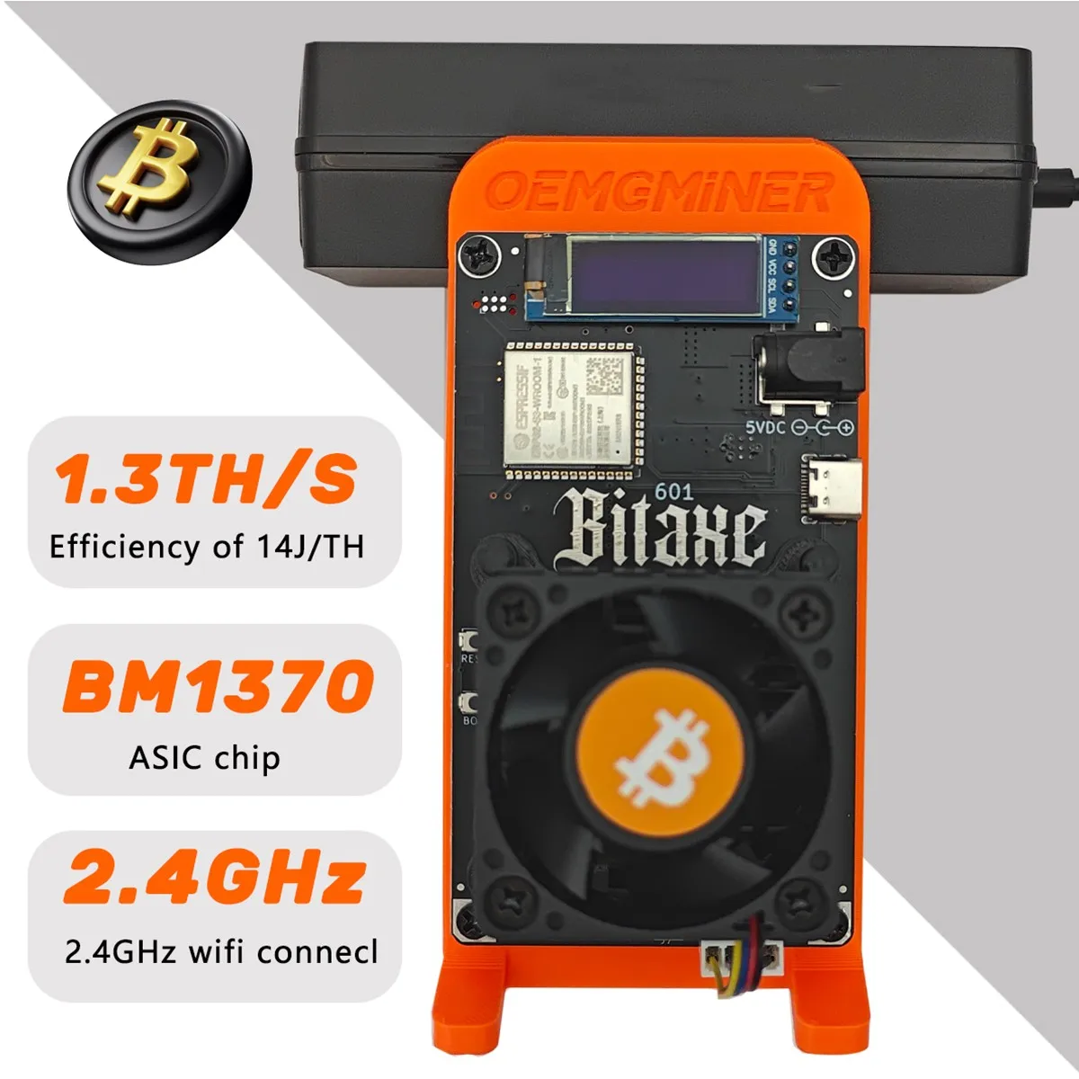 

TT BUY NOW Bitaxe Gamma Turbo WiFi 18W BTC Solo Lottery Miner BTC Miner
