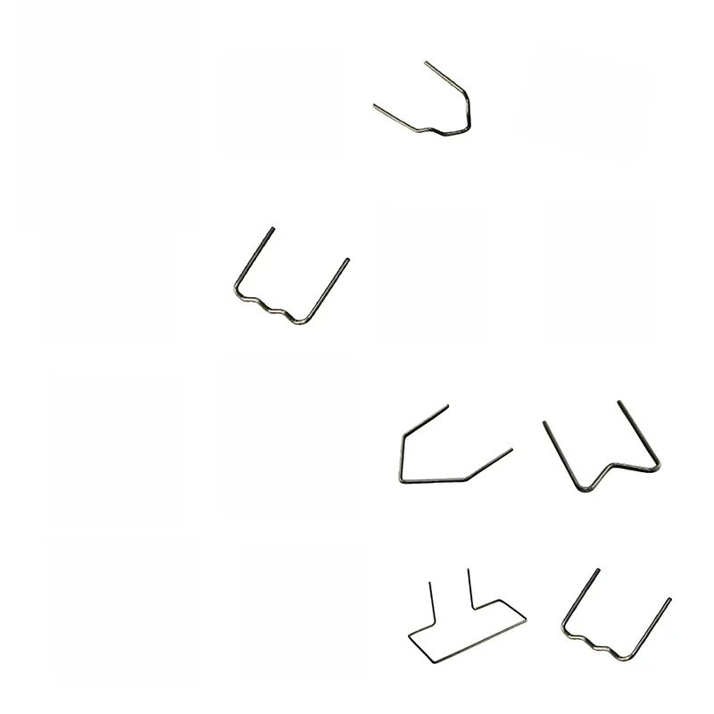 Agrafes plates ondulées de 0,6 mm et 0,8 mm pour agrafeuse à chaud, pour soudeuse de plastique de pare-chocs de voiture, kit de réparation automobile, outils de soudage