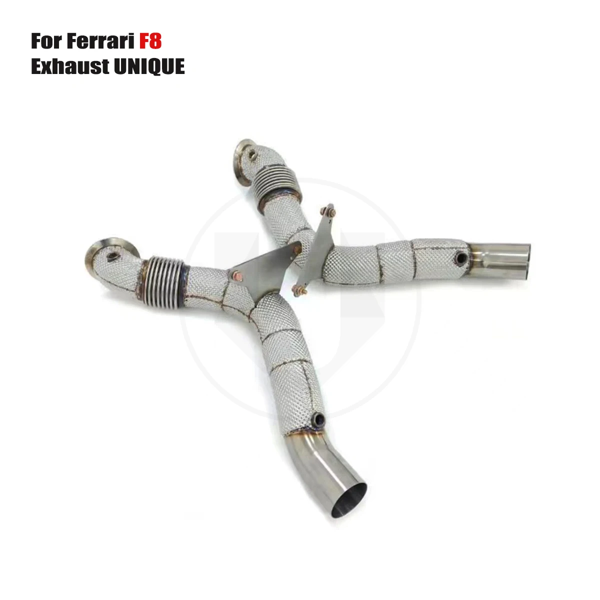 

UNIQUE For 2020+ Ferrari F8 3.9T With insulator downpipe With cat/without cat exhaust pipe