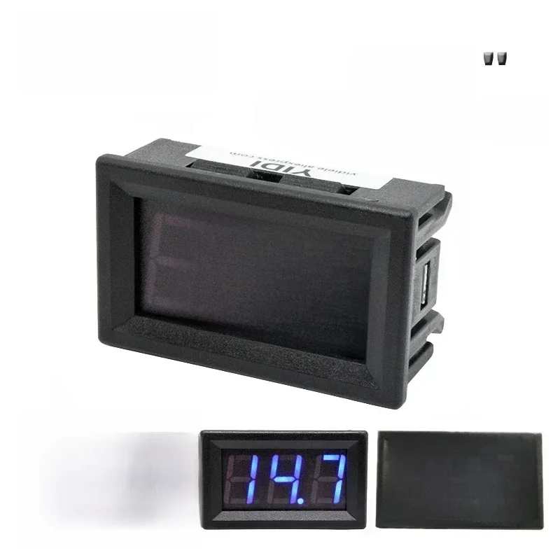 AC 30-500V AC 0-600V 0.56 ''woltomierz cyfrowy kalibracja odczyt DC 3.5-30V DC 0-100V czerwony zielony niebieski wyświetlacz LED miernik napięcia — zdjęcie 2