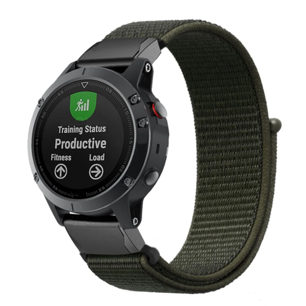 Bracelet de montre en nylon à dégagement rapide, 22mm, 26mm, compatible avec Garmin Fenix 6X 6 Pro Fenix 7X Fenix 7 Fenix 5X 5 3 3HR 935 945 EPIX