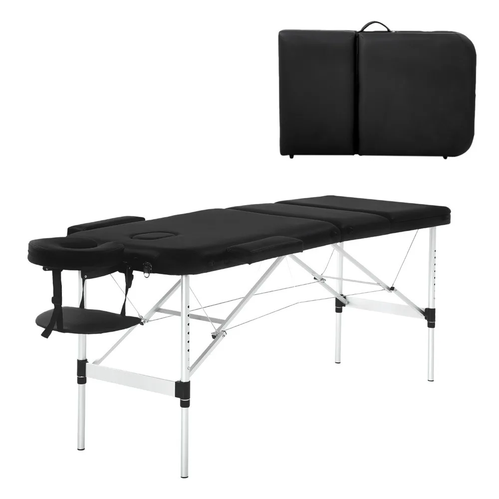 

Massage Table Portable Massage Bed Aluminium 3 Folding Lash Bed Spa Bed Table
