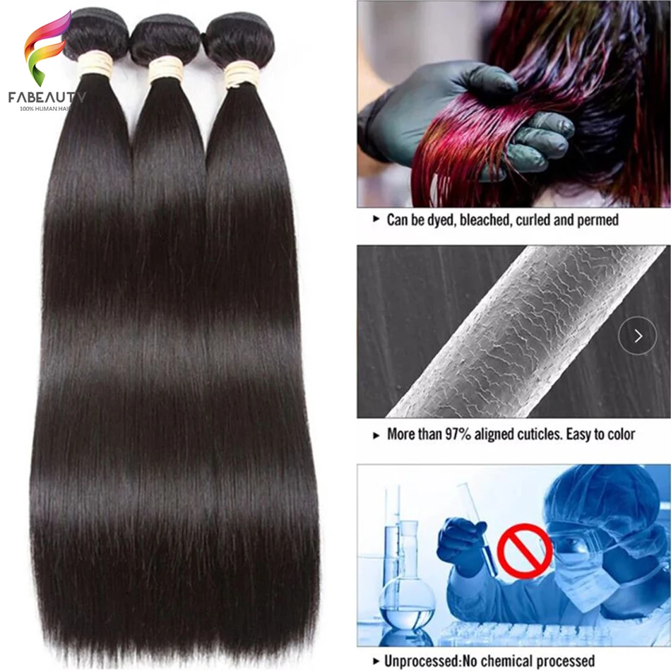 10A 36 38 fasci di capelli umani da 40 pollici fasci di tessuto di capelli brasiliani fasci lisci capelli umani donne fasci di Remy estensioni dei capelli