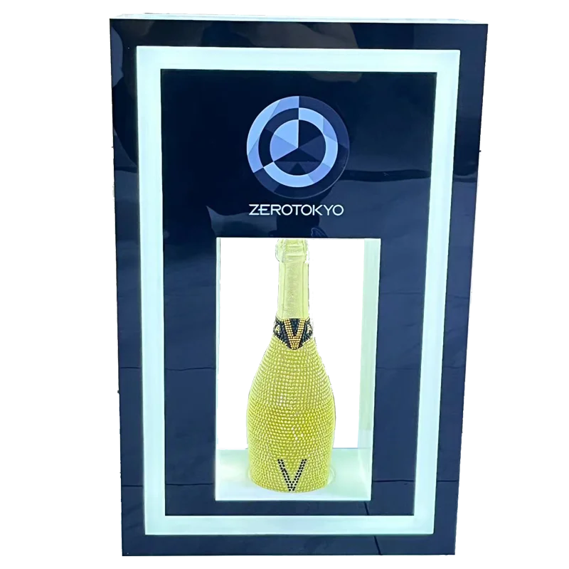 FREE CUSTOMIZED LOGO CHAMPAGNE BOTTLE DISPLAY FOR NIGHTCLUB