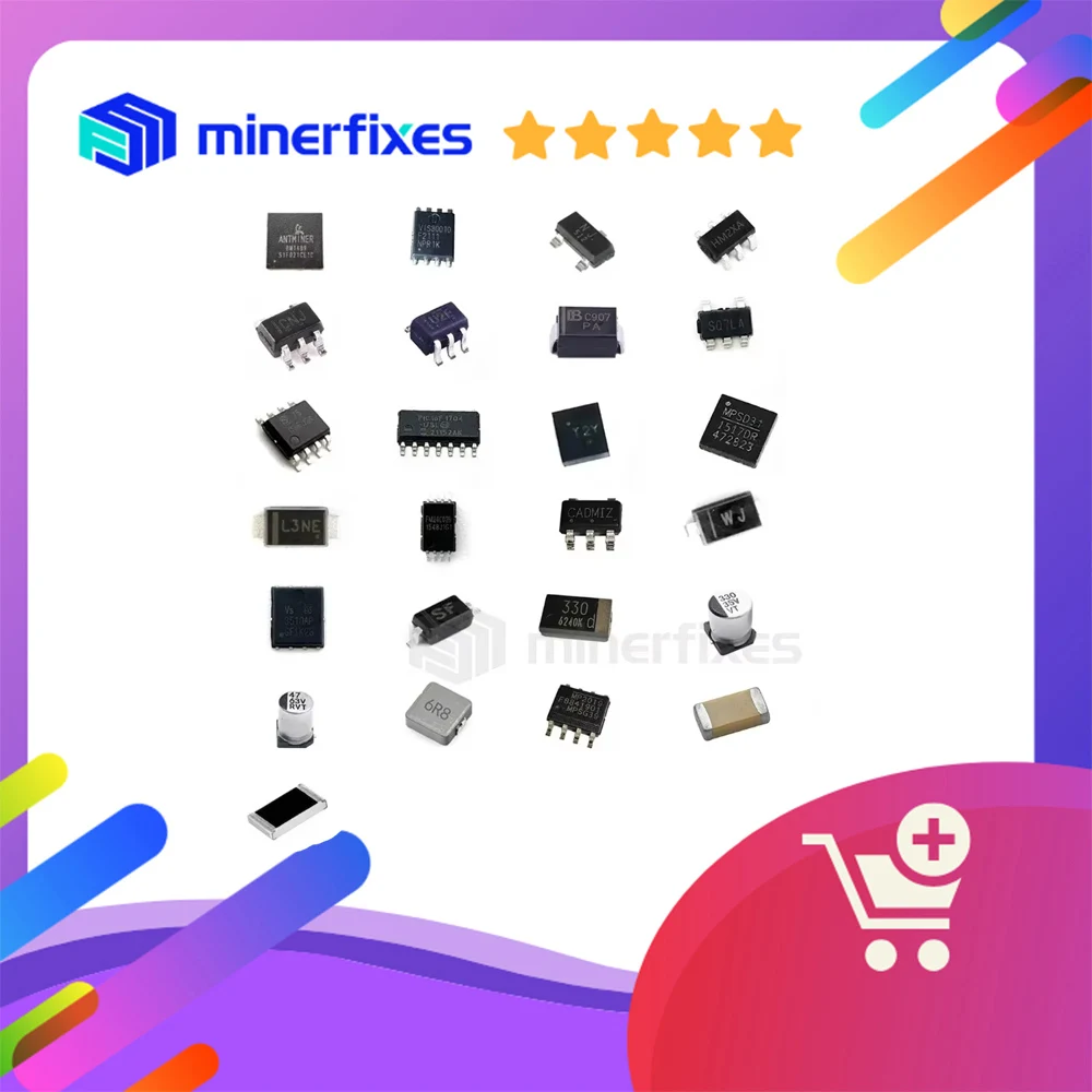 

Список запасных частей для хэш-платы Antminer L7 6R8, PIC16F1704, VIS30010bitcoins Miner