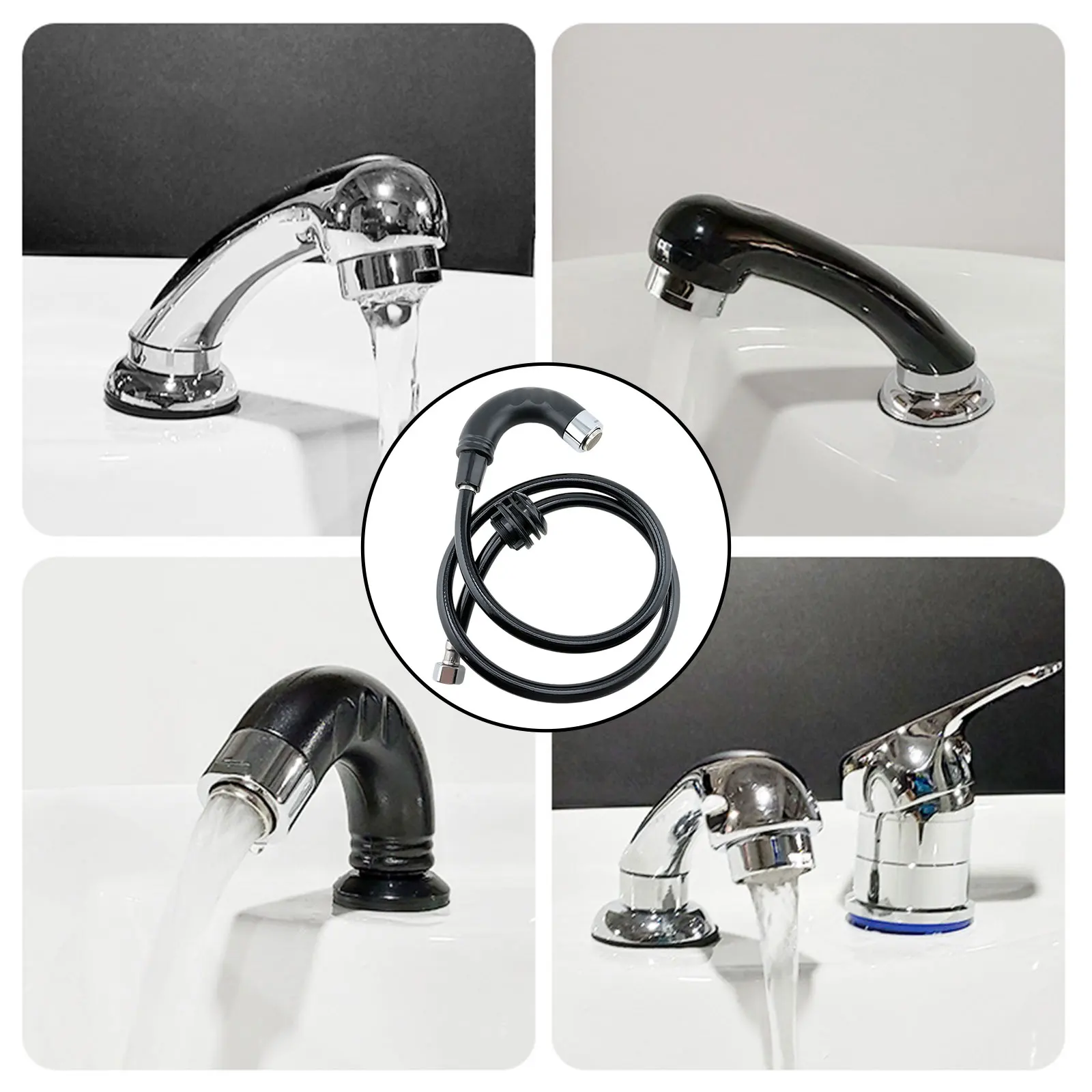 シャンプーボウル蛇口セット（ホースとスプリンクラー付き）サロン用ウォーター蛇口セット、SPA、バックウォッシュユニット、リンスボウル、家庭用、犬のグルーミングショップ用