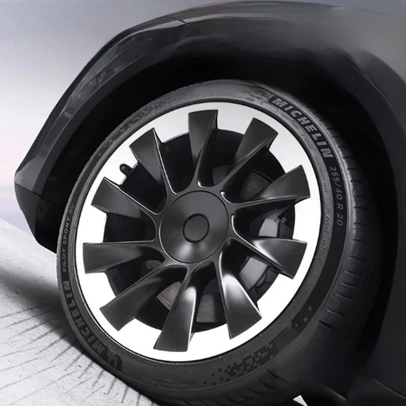 Dla Tesla Model Y 20-calowa felga piasty koła Ochrona łatach Ochraniacze ABS Osłony kół Akcesoria Auto Exterior 2018-2024 — zdjęcie 2