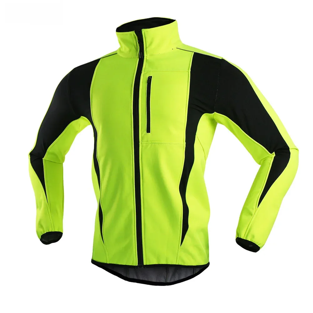 AliExpress Arsuxeo/ai-speed Europe ARSUXEO Men's Warm Cycling Jacket Fleece Bike Jersey Windproof Waterproof Softshell Coat Bicycle Clothing Motorcycle Raincoat