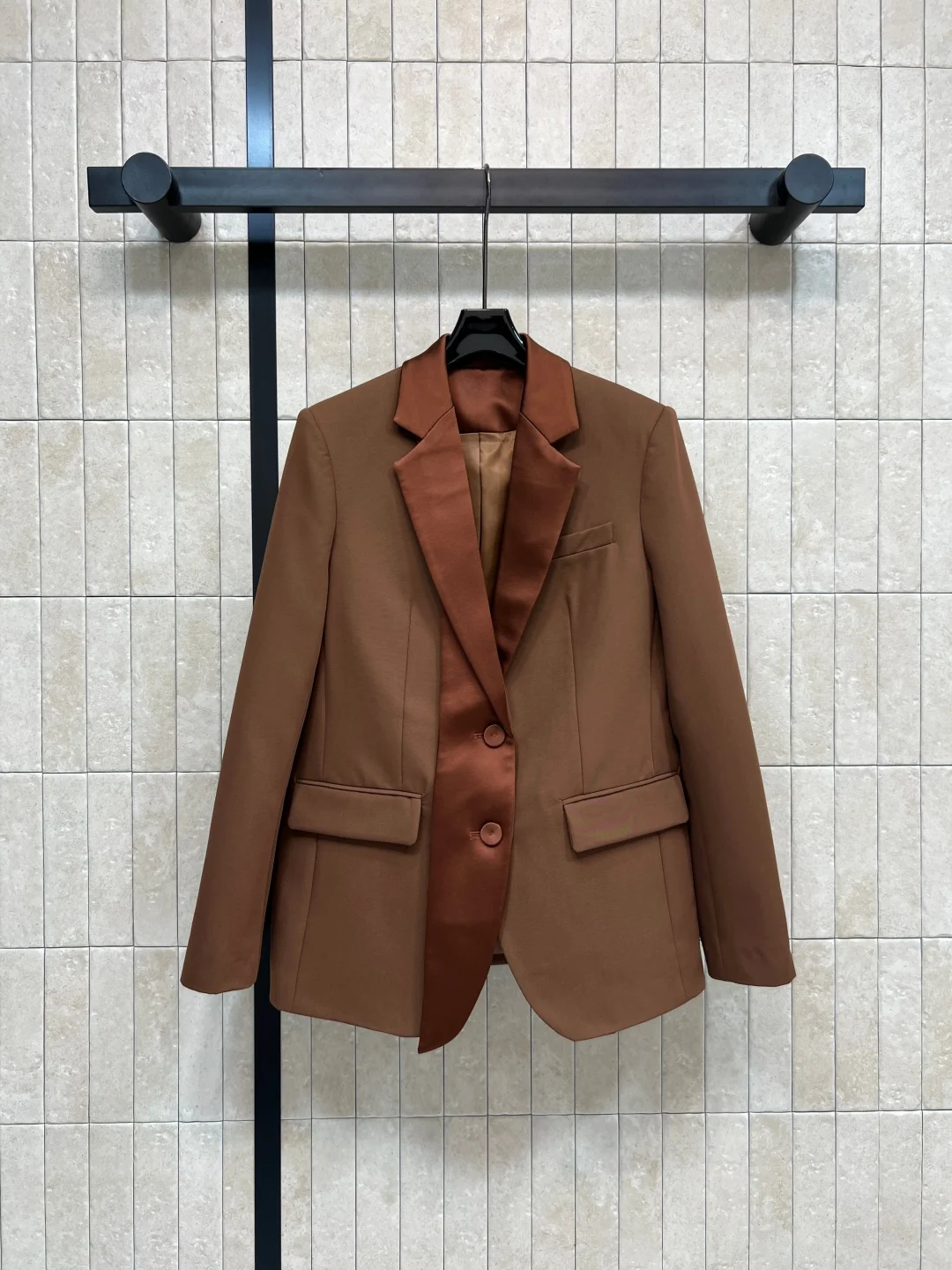 

Коричневый блейзер, женские твидовые костюмы, осенняя офисная одежда, повседневная одежда