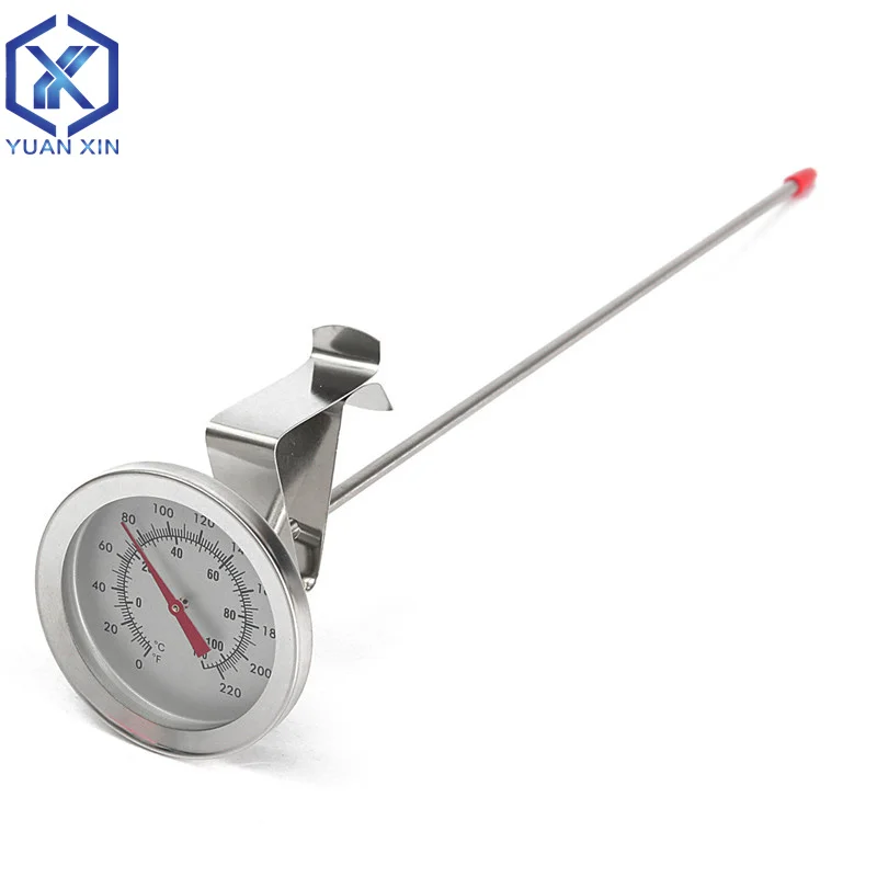 Home Brewing Thermometer 0-220℃/12” 304 Stainless Steel Beer Tool Probe Thermometer