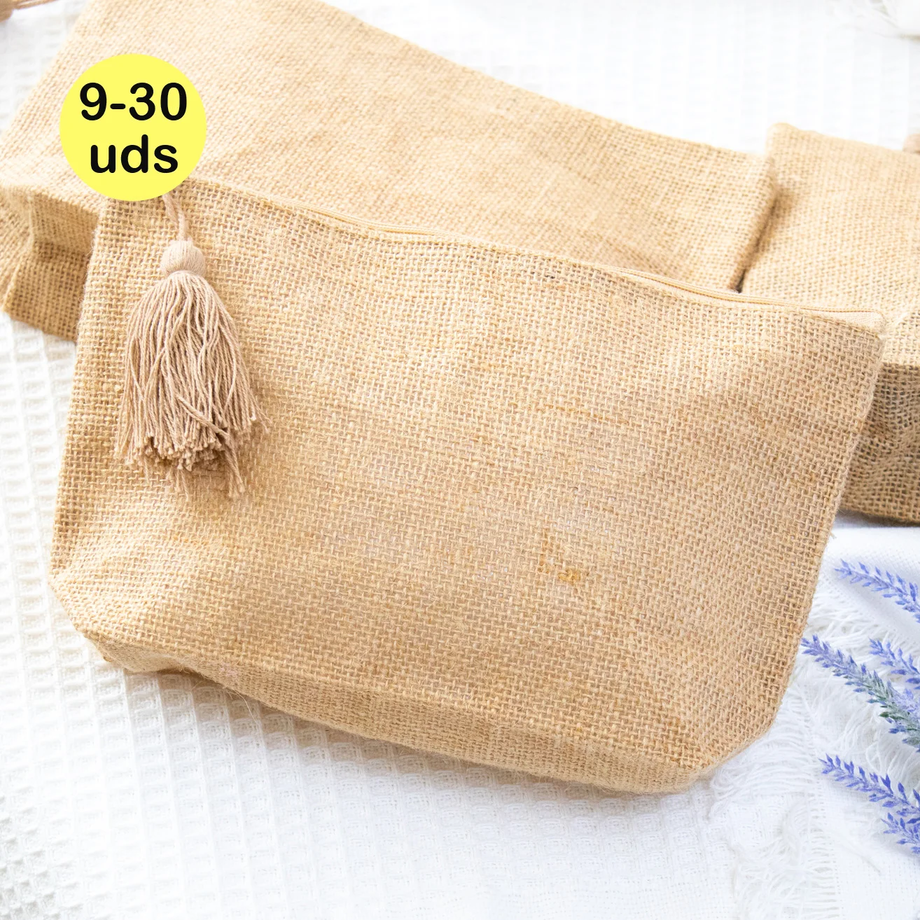 9-30 pcs/lot of women's toiletry bag, jute, zipper, cloth bag, small bag, wedding guest gifts, details for women communion, original gifts, souvenir christening wedding ideas, gift Store