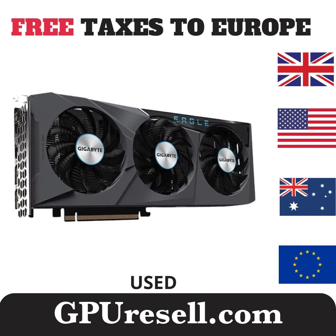 USED GIGABYTE Radeon RX6600 EAGLE 8G GDDR6 Graphics Cards 2491MHz 128bit PCIe 4.0 RX 6600 GPU with  Video Cards For 7700