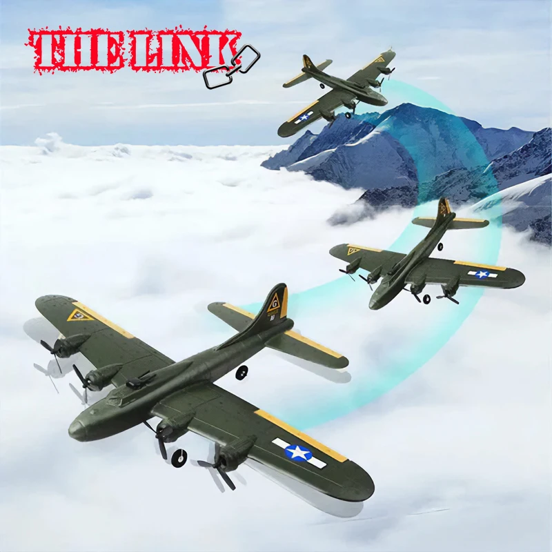 

2.4Ghz RC Plane US. B-17 Model Outdoor Glider Aircraft Kids Toys Electric Remote Control Fixed Wing Airplane Boys Adults Gifts