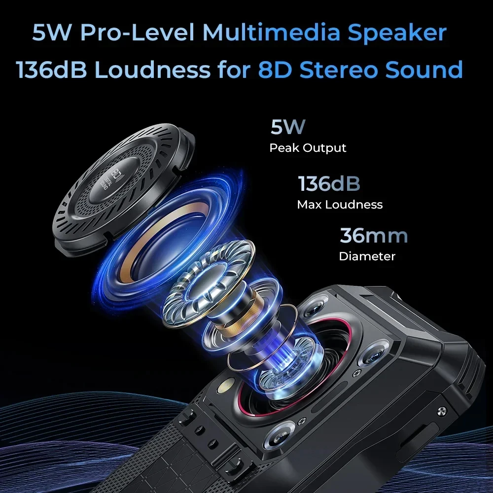 Oukitel WP33 Pro 5G Rugged Smartphone Android 22000mAh 6.6 Inch FHD+ 24GB 256GB Mobile Phone 64MP Camera 33W Fast Charge NFC