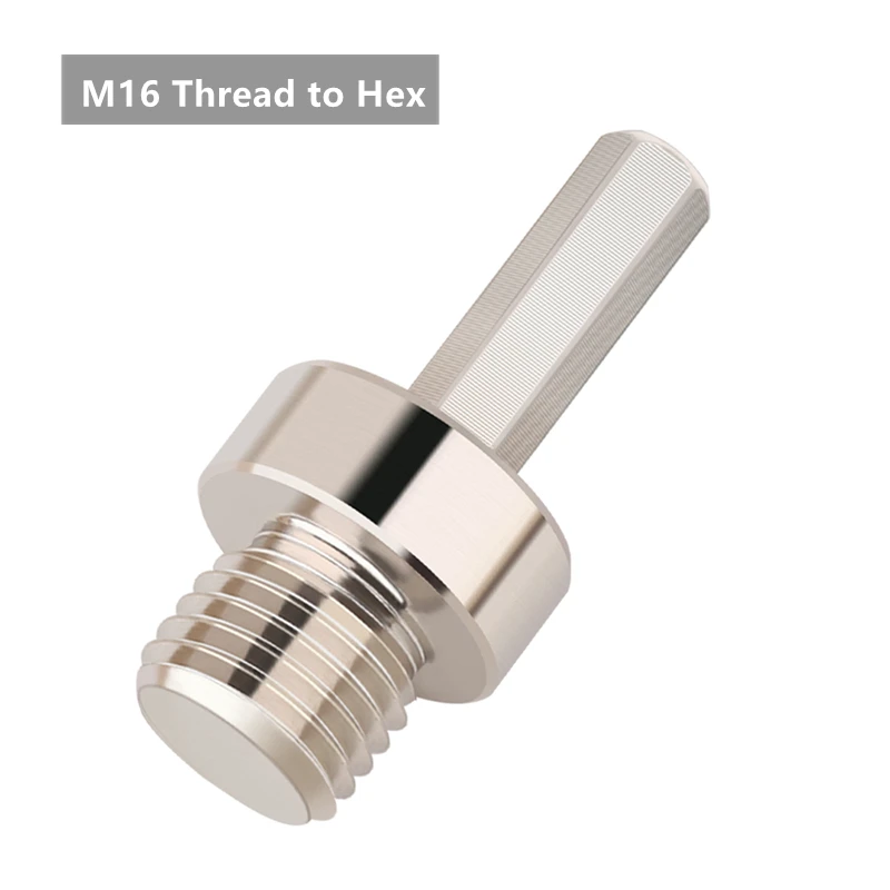 5/8-11" M10 M14 M16 Gewinde auf 3/8'' Sechskant galvanisierter Dorn-Adapter für Diamant-Kernbohrer, geeignet für elektrische Bohrmaschinen. – Detail 9
