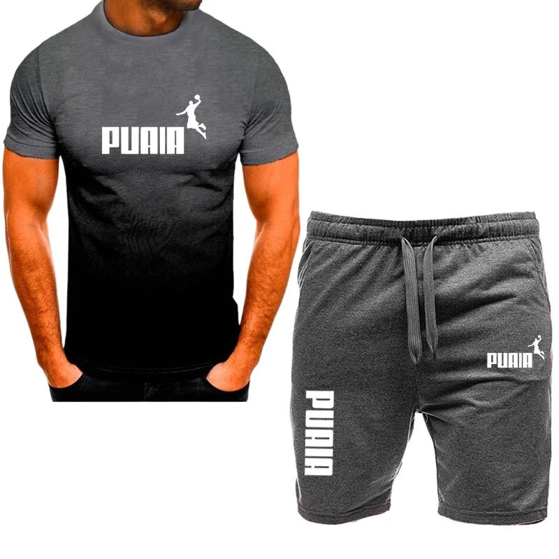 2024 Modieuze Heren Sportkleding Casual T-Shirt Shorts Hardlooppak Ademend Sneldrogend Heren Korte Mouwen