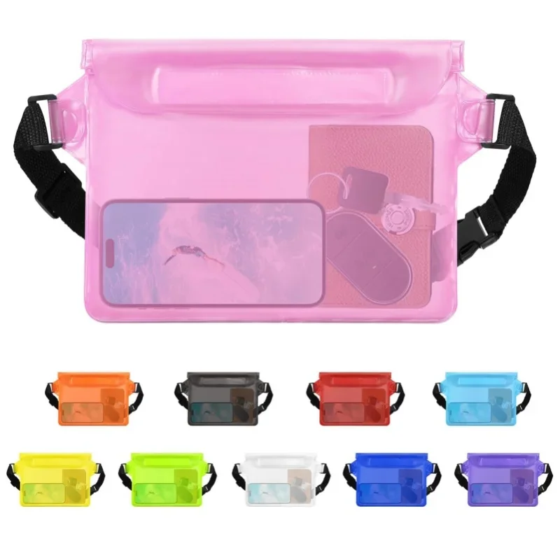 Sac de natation à haute étanchéité, sac de Protection sec sous-marin Transparent de grande taille pour pochette de téléphone portable Iphone