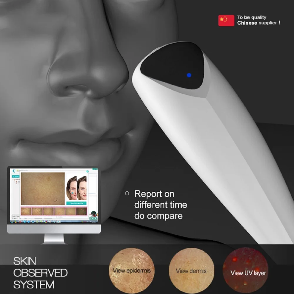 Système de Soins du Visage Pixel Haute Définition Fonctionnement Intelligent, Diagnostic existent, Analyseur de Peau, Épiderme