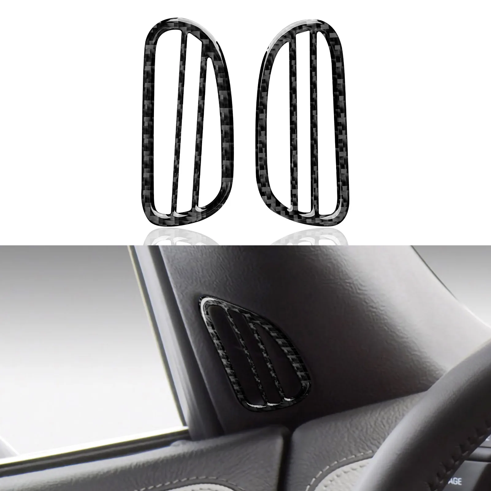 

Car Door Lock Sticker Decal Carbon Fiber Interior Trim Cover for Chevrolet Corvette C6 2005 2006 2007 Accessories