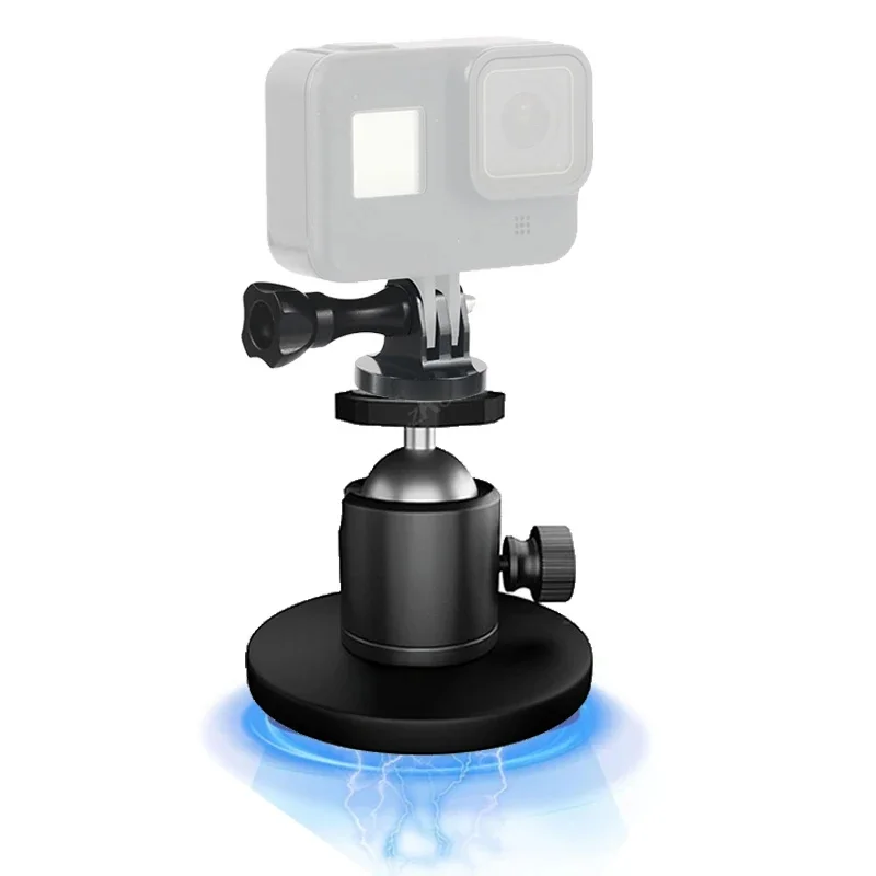 Metalowy mocny magnetyczny uchwyt samochodowy z przyssawką do kamery GoPro 13 12 11 10 9 Insta360 X4 X3 GO 3S DJI OSMO Action 5 Camera — zdjęcie produktu 7