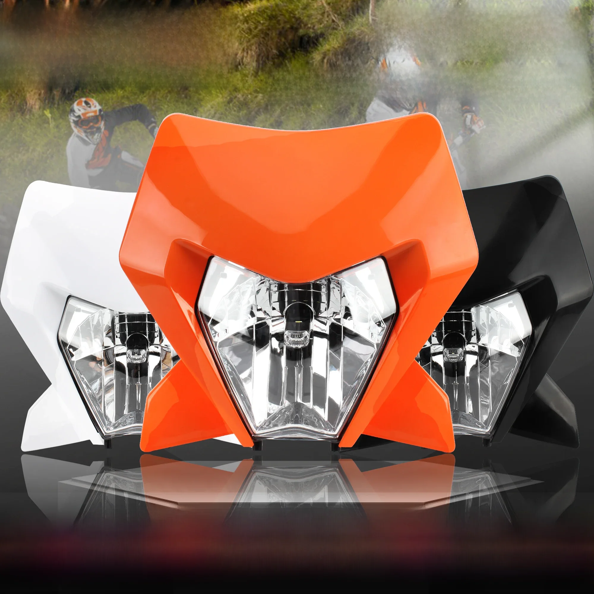 AliExpress NONE Motorcycle LED Headlight For KTM EXC SXF XCW MX 2024 Headlamp Head Light Supermoto Fairing Dirt Bike Enduro Motocross