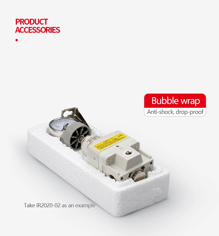LAIZE Präzisions-Pneumatikdruckregler mit Manometerhalterung IR2000-02 IR2010-02 IR2020-02 – Detail 7
