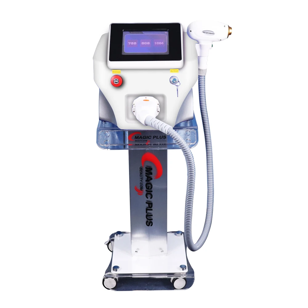 

755/808/1064nm Diode Laser Hair Removal Machine Face Bikini Pubic Hair For Epilator 3 Wavelengths Epilator for Personal