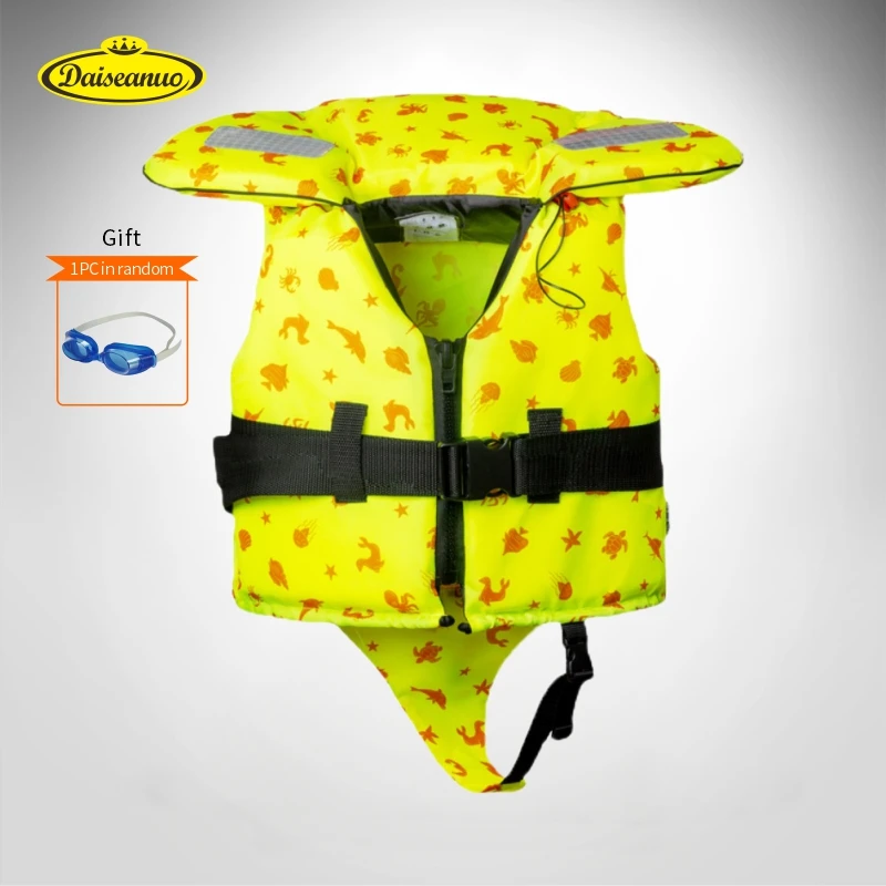 

Swimming Goggles as GIFT Life Jacket PFD With Collar Buoyancy Aids Firm Strap Safety Children Life Jackets Swimming Pool Jackets