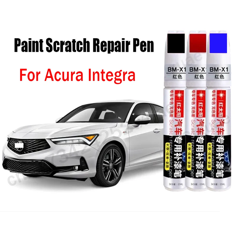 Car Paint Scratch Repair Pen for Acura Integra Touch-Up Pen Black White Blue Red Yellow Silver Paint Care Accessories