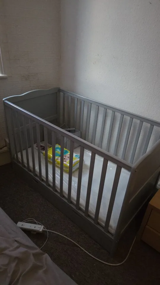 mcc direct Wooden Baby Cot Bed & Drawer & Aloe Vera Mattress (Orlando Drawer) photo review