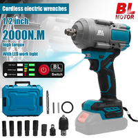 2000N.M Torque Brushless Electric Impact Wrench 1/2 inch Screwdriver Cordless Electric Wrench Power Tools For Makita 18V Battery