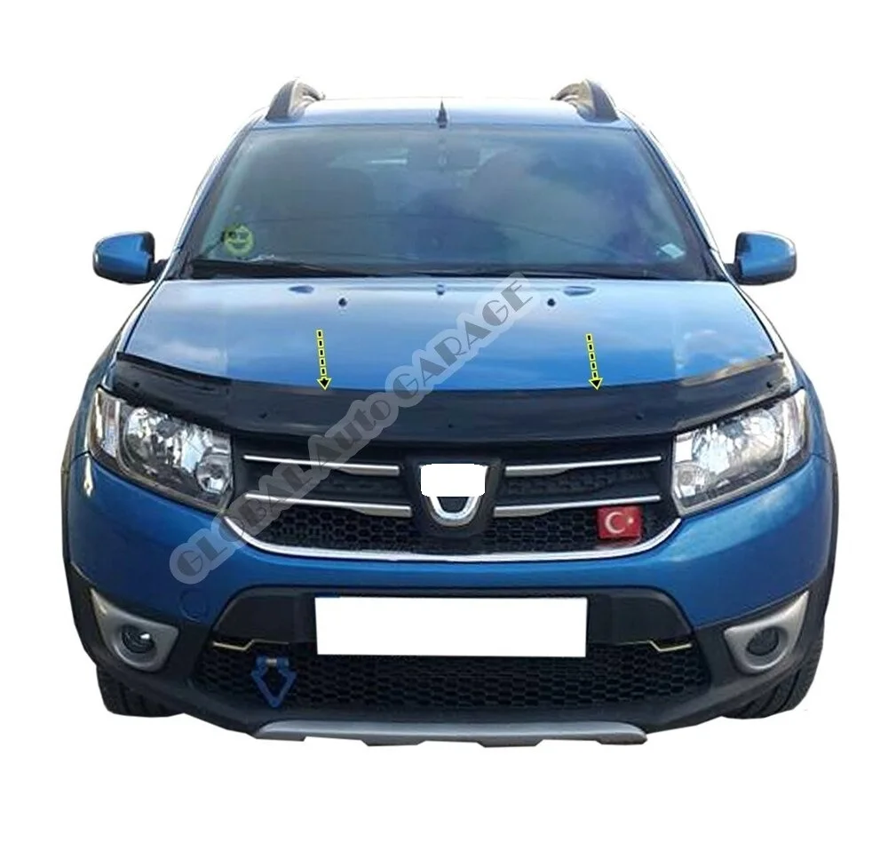 

For Dacıa Sandero 2012-2021 Front Bug Shield Hood Deflector Guard Bonnet Protector Car Auto Accessory Car-Styling Accessories