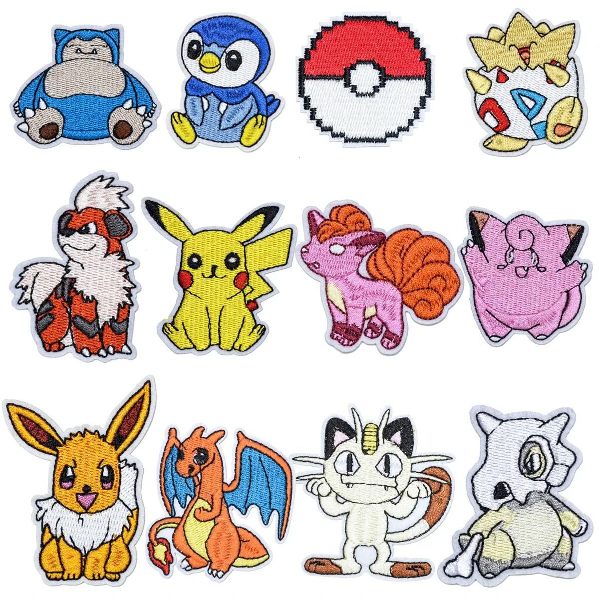 Kawaii animaux Patch Anime jeu patchs brodés pour vêtements bricolage fer sur patchs pour vêtements dessin animé Patch autocollants