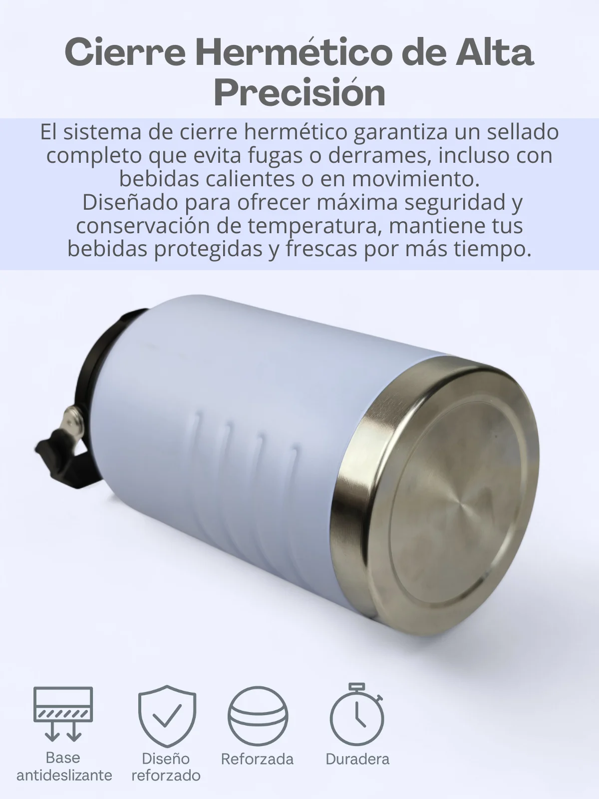 Pya-6 Food Grade 304 Sus ترمس من الفولاذ المقاوم للصدأ سعة 2000 مل مع جدار عازل مزدوج، مقبض مريح معزز، إغلاق مانع للتسرب وتصميم عصري متوفر بألوان متعددة غير لامعة للمشروبات