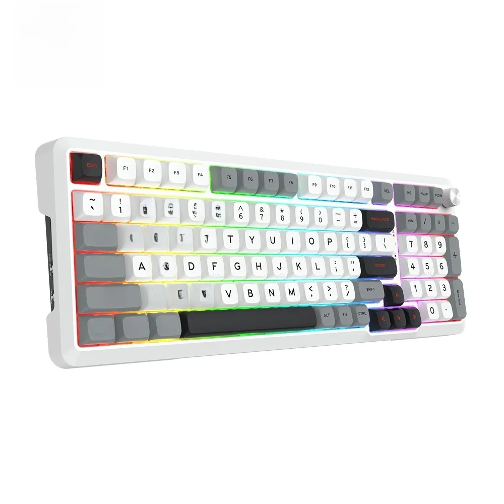 REDRAGON BRAGI K688 PRO RGB clavier de jeu mécanique USB filaire 98 touches prise en charge Bluetooth sans fil 2.4G pour ordinateur portable